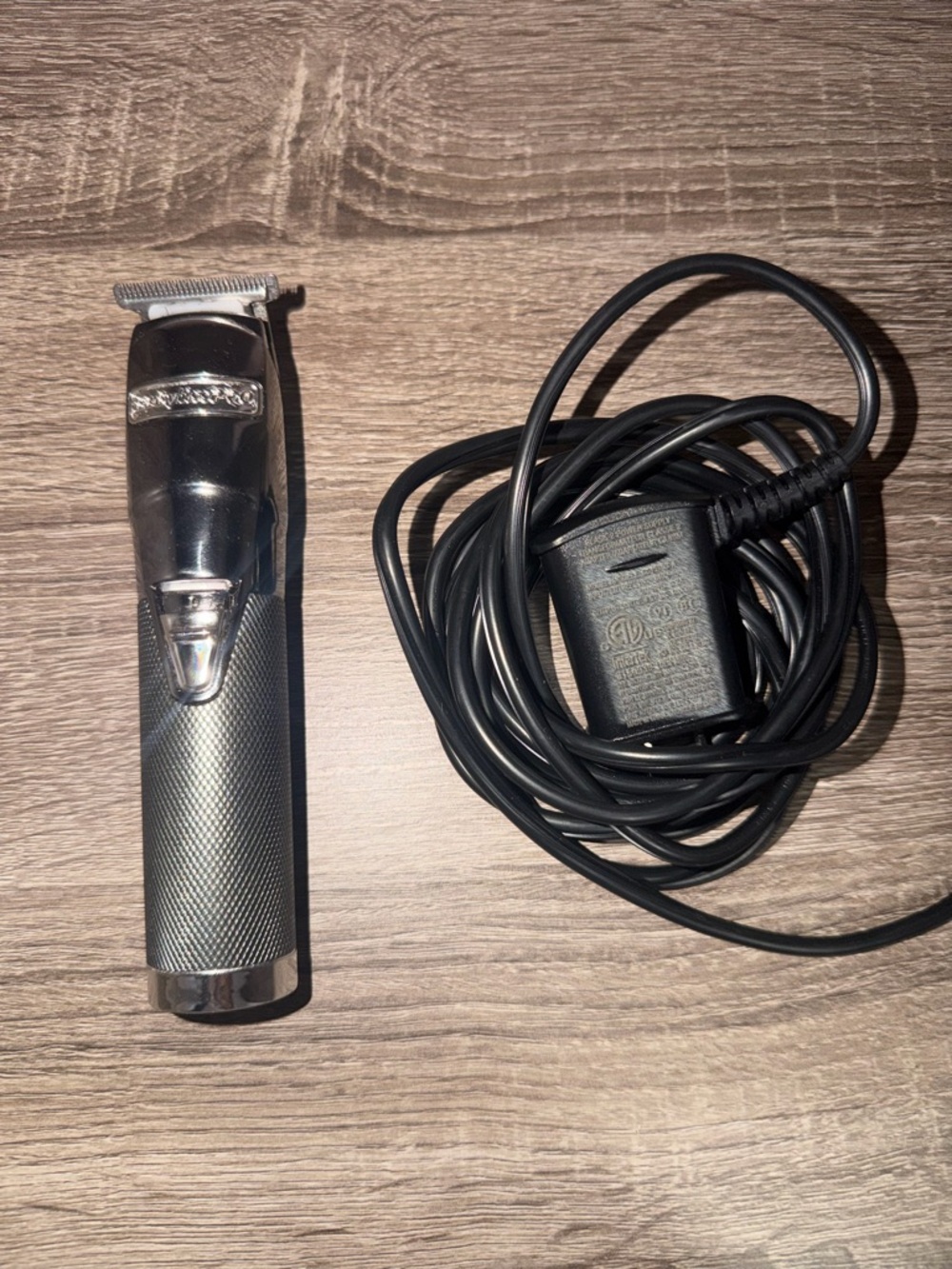 Black Corded Hair Trimmer with Charger - Professional Precision